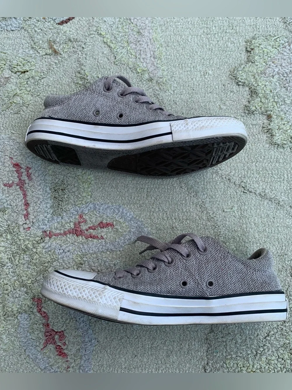Converse Chuck Taylor All Star Madison Ox Low Top Grey Mesh Sneakers size 7